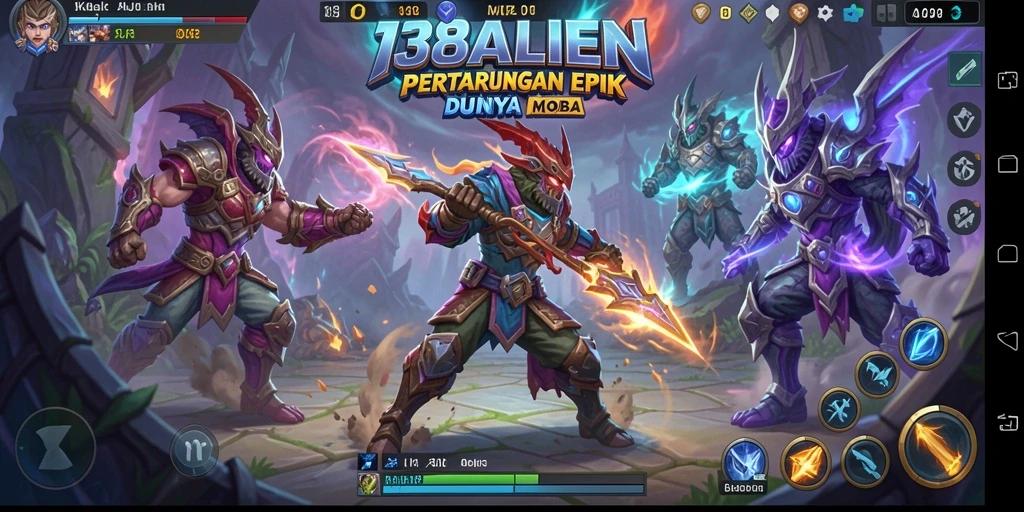 Tampilan gameplay seru di 138ALIEN dengan karakter unik dan strategis.