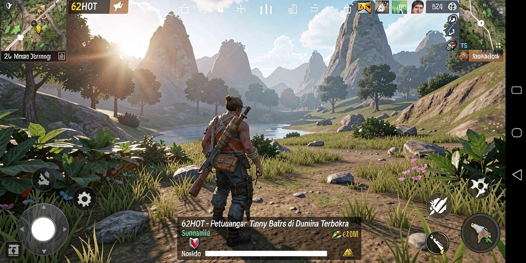 Screenshot gameplay Open World yang menampilkan petualangan seru di 62HOT.