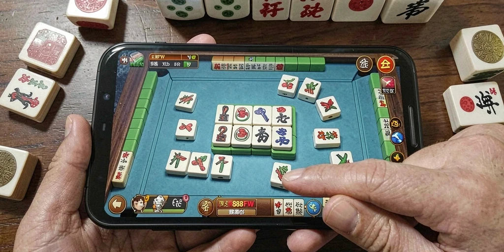 Tampilan gameplay Mahjong yang menarik dari aplikasi 888FW.