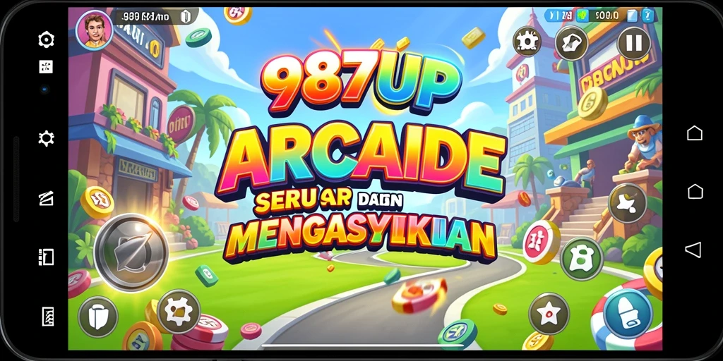 Tampilan gameplay seru dari 987UP yang penuh tantangan.