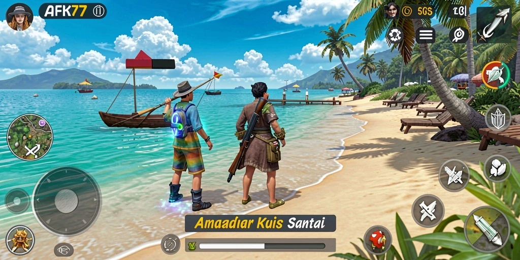 Tampilan gameplay AFK77 yang seru dan menarik.