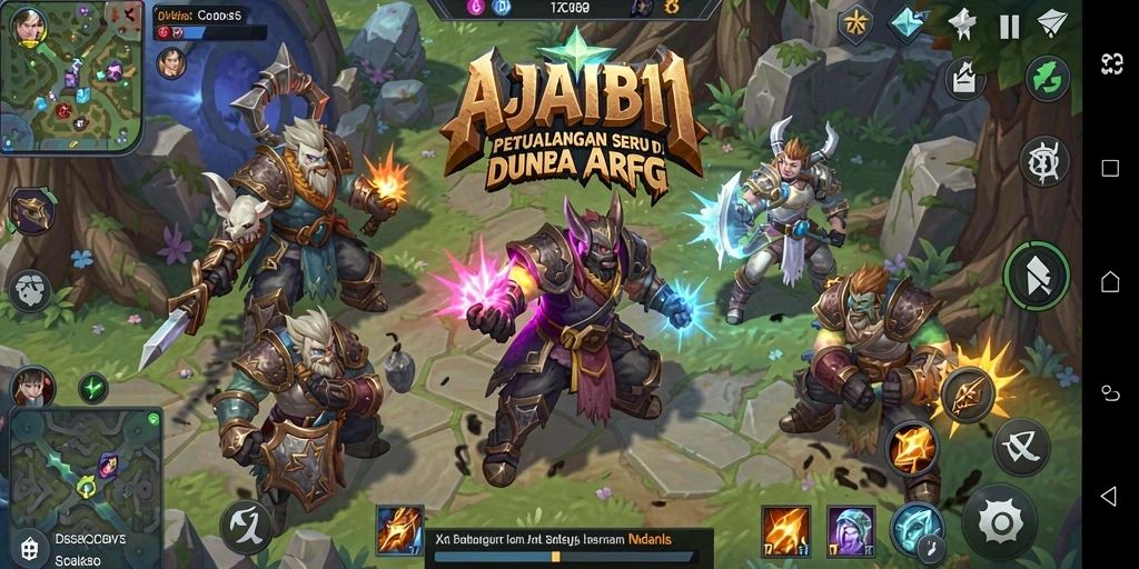 Gameplay AJAIB11 menampilkan aksi dinamis dan petualangan seru.