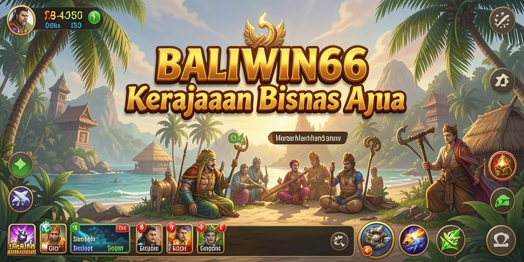 Screenshot gameplay <strong>BALIWIN66</strong> menampilkan manajemen bisnis yang dinamis.