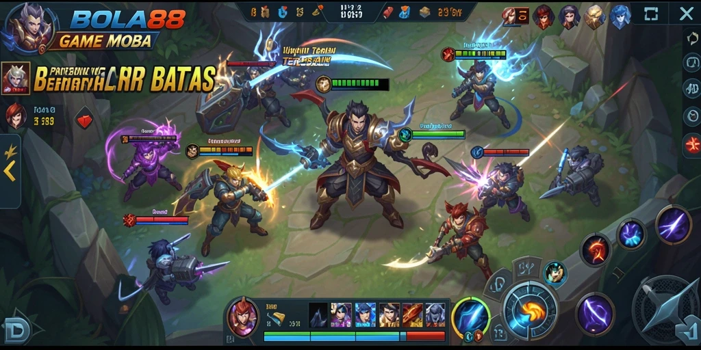 Gameplay seru BOLA88 dengan pertempuran tim yang mendebarkan.
