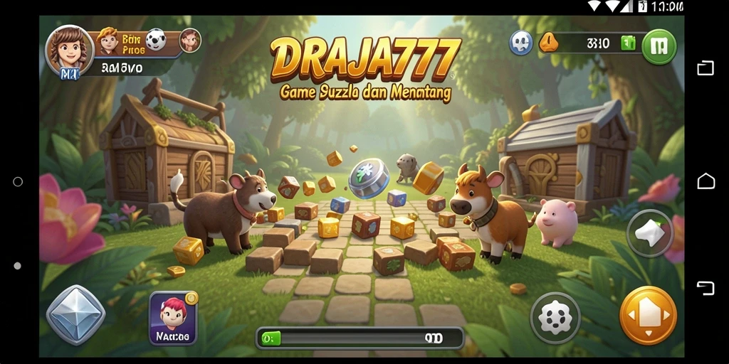 Gambar gameplay DRAJA777 dengan tantangan Puzzle yang menarik.