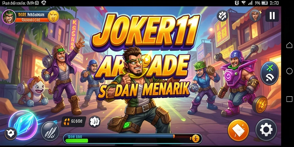 Tampilan gameplay seru dari JOKER11 dengan grafis menakjubkan.