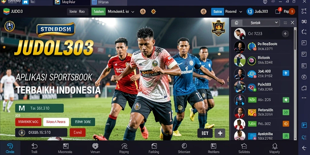 Tampilan utama JUDOL303 dengan berbagai pilihan taruhan olahraga.