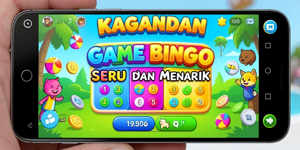 Tampilan gameplay KAGANDAN dengan suasana Bingo yang seru.