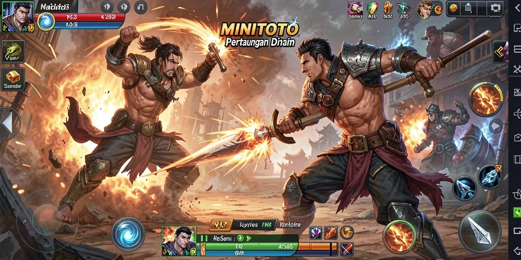Tampilan menarik dari gameplay <strong>MINITOTO</strong> dengan pertarungan yang intens.