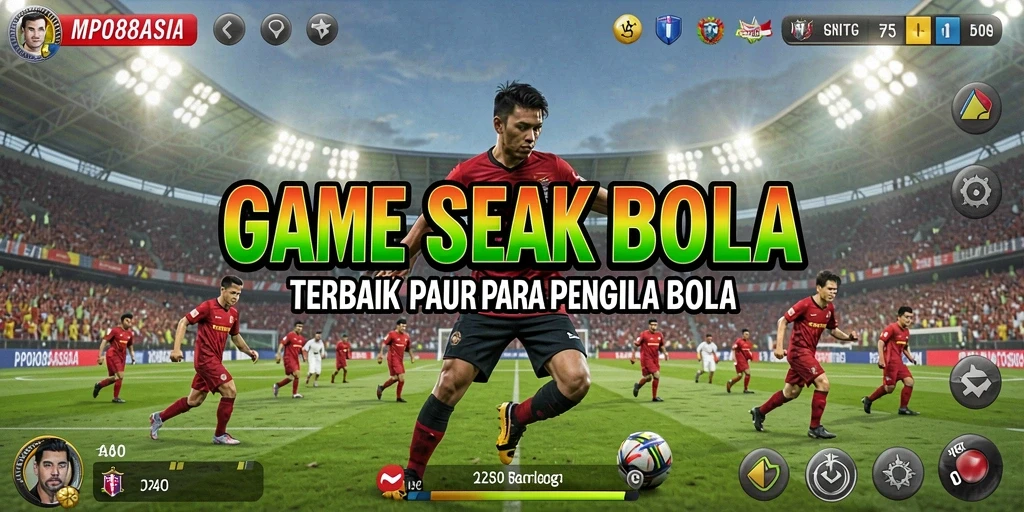 Screenshot MPO88ASIA menampilkan aksi seru di lapangan sepak bola.