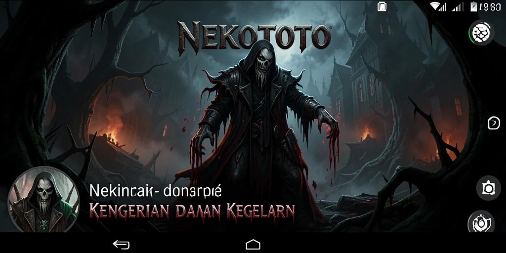 Tampilan gameplay mencekam di dunia NEKOTOTO.