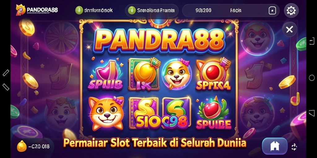 Screenshot gameplay PANDORA88 menampilkan suasana seru bermain slot.
