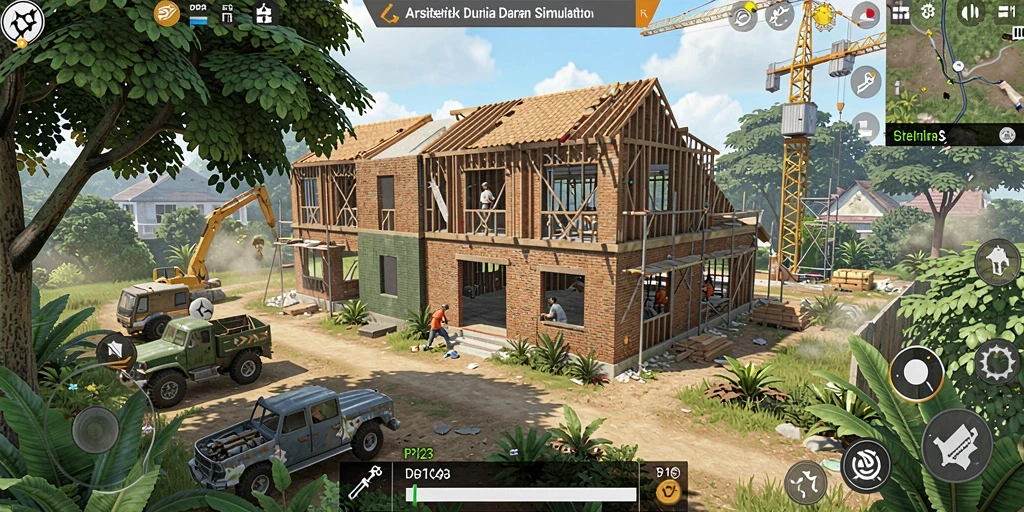 Tampilan gameplay simulasi unik dalam PP123 yang menawan.