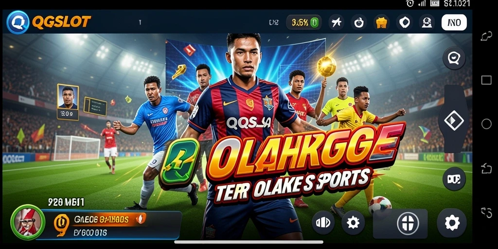 Tampilan gameplay seru di QQSLOT dengan berbagai olahraga.