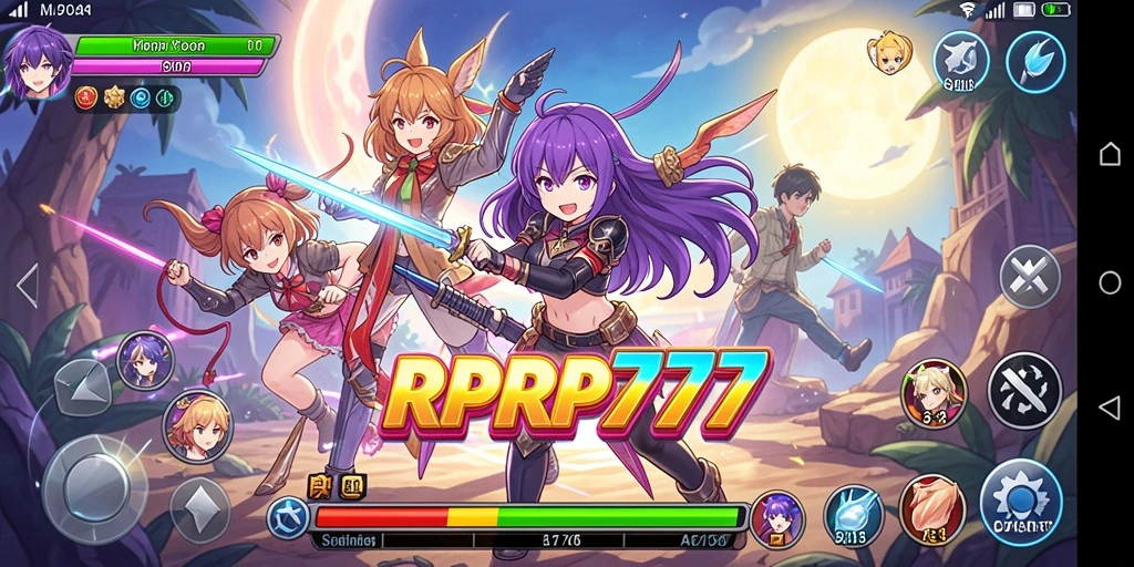 Tampilan gameplay RPRP777 yang menarik dan penuh warna.