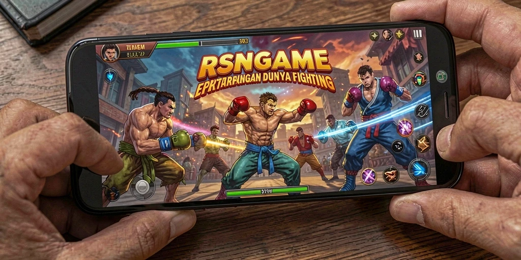 Tampilan memukau RSNGAME dengan aksi pertarungan yang dinamis.