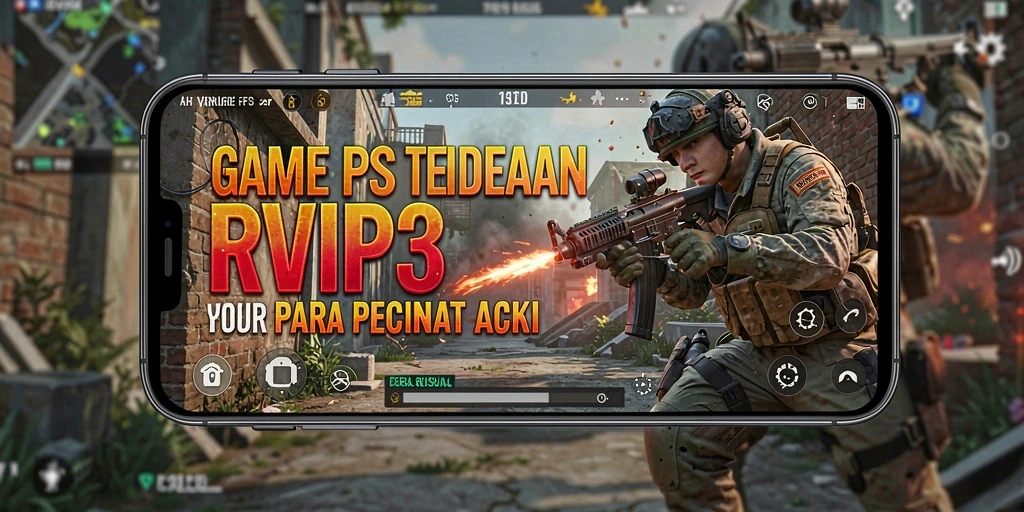 Tampilan sedang beraksi dalam RVIP3, menunjukkan gameplay FPS yang seru.