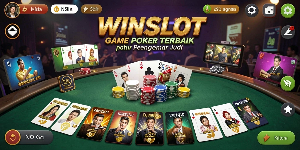 Tampilan menarik gameplay Poker di WINSLOT.