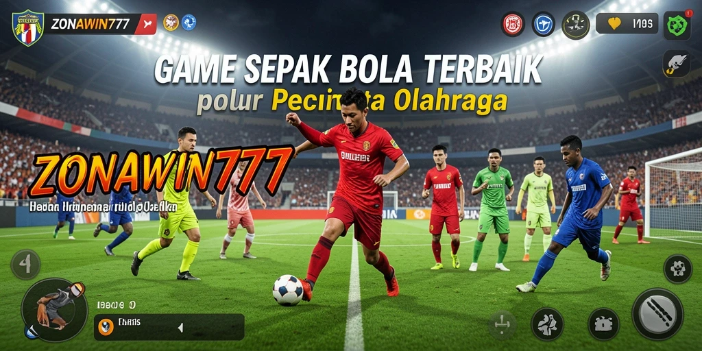 Tampilan menarik dari gameplay sepak bola ZONAWIN777 yang memikat.